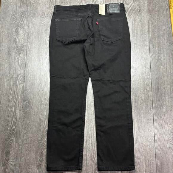 Levis 514 Black Jeans 34 x 30 New Straight NWT Denim - Picture 2 of 11